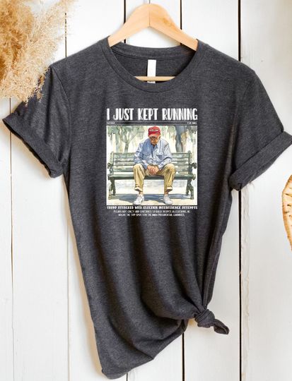 Discover Running for Trump 2024 Funny T-Shirt