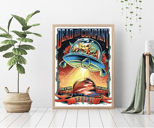 Discover Dead & Company June 6 2024 Sphere Las Vegas NV Poster