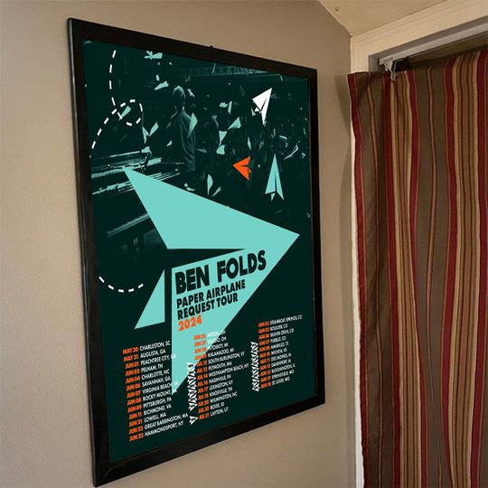 Discover Ben Folds 2024-2025 Tour Poster, Home Decor