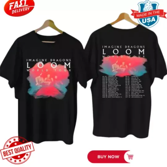Discover Imagine Dragons - Loom Tour 2024 Signature T-Shirt, Concert T-Shirt