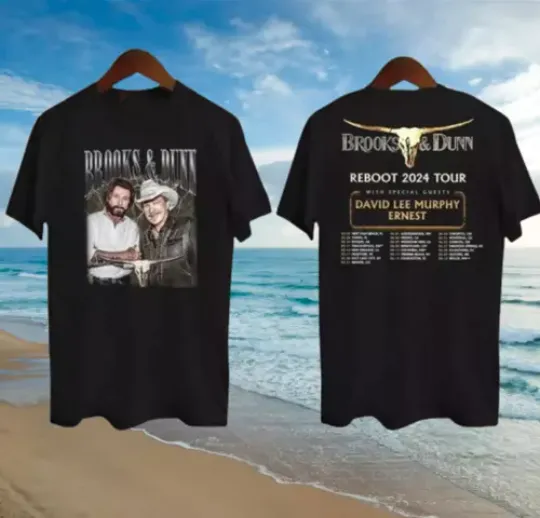 Discover Brooks Dunn And Tour Reboot 2024 T-Shirt Concert Gift Hot Fan North
