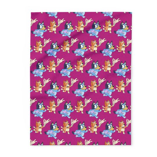Discover BlueyDad and Bingo Throw Blanket