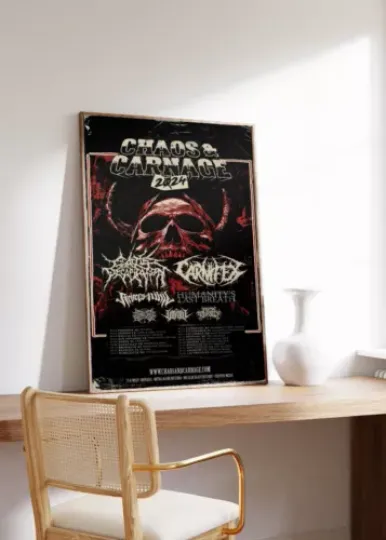 Discover Chaos & Carnage Tour 2024 Poster