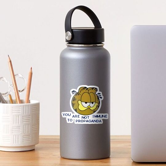 Discover you are not immune to propaganda Sticker