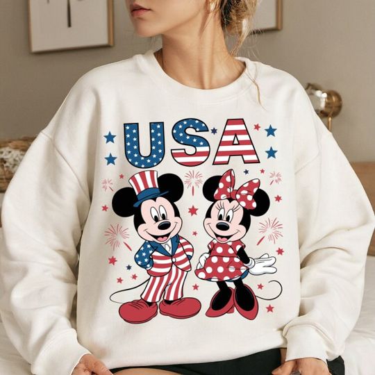 Discover USA 4th of July Micey Sweatshirt
