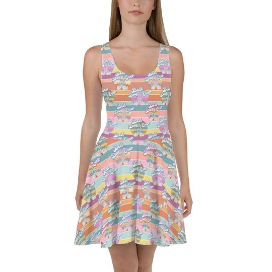 Discover Best Day Ever Castle Skater Dress Most Magical place dress Rainbow Vacation