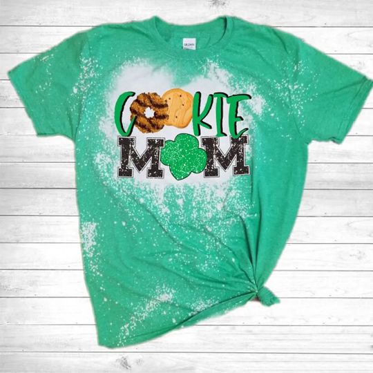 Discover Cookie Mom Bleached Girl Scout T-Shirt