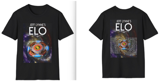 Discover Jeff Lynne's ELO Over and Out FINAL Tour Dates (2024) Shirt