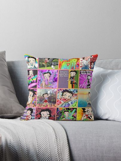 Discover Betty Boop Sassy Throw Pillow - Doodles Design