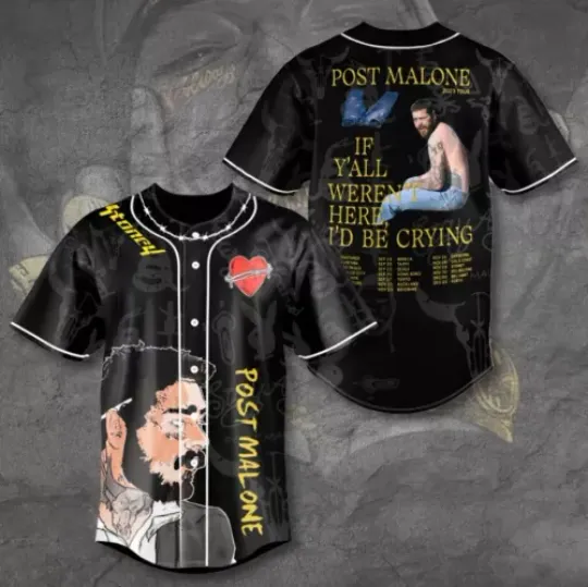 Discover Post Malone Baseball Jersey - Unique Design