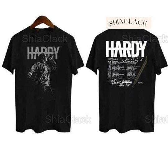 Discover Hardyy Quit Tour 2024 Music Tour T-Shirt