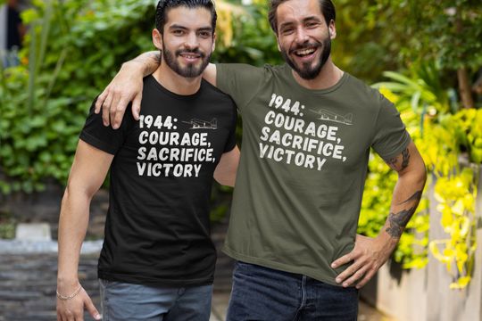 Discover 1944: Courage, Sacrifice, Victory T-Shirt - D-Day, Normandy Commemoration
