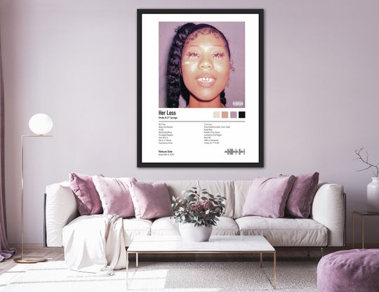 Discover Drake & 21 Savage  Her Loss Album Cover Poster
