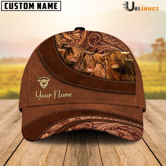 Discover Highland Farming Life Customized Name Cap