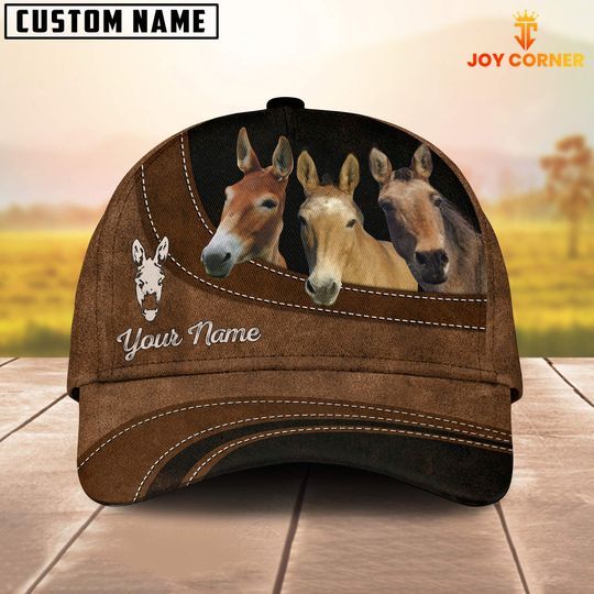 Discover Mule Happiness Customized Name Cap