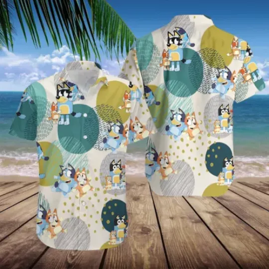 Discover BlueyDad Family Hawaiian Shirt, BlueyDad Hawaiian Shirt