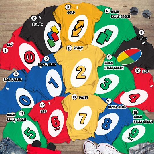 Discover Uno Card Matching Family Shirts – Funny Family Game Night Tees, Custom Color T-Shirts