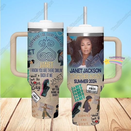 Discover Janet Jackson Together Again Tumbler, Janet Jackson Stainless Steel Tumbler