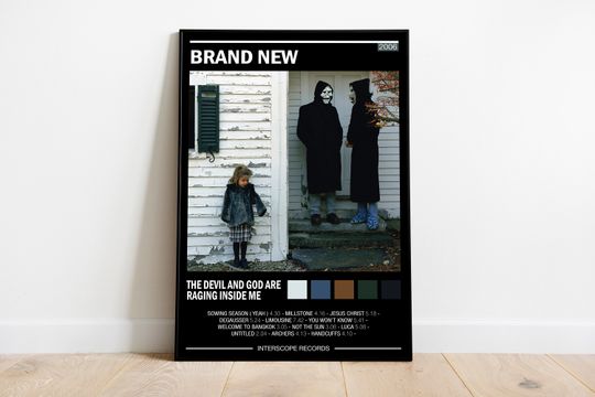 Discover Brand New Poster | The Devil And God Are Raging Inside Me Album Cover