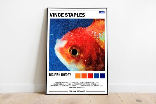 Discover Vince Staples Poster | Big Fish Theory Album Cover