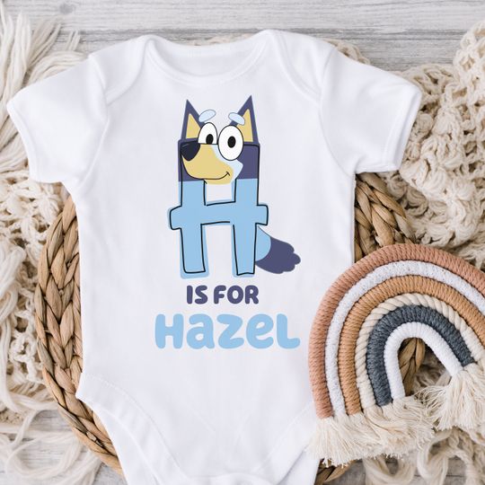Discover Blue Dog Custom Baby Onesie, BlueyDad Bodysuit