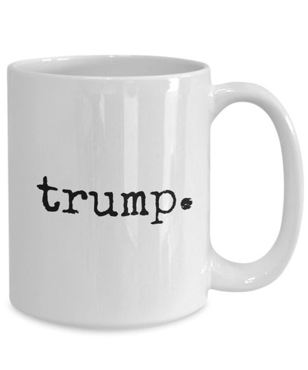 Discover Trump period! coffee mug