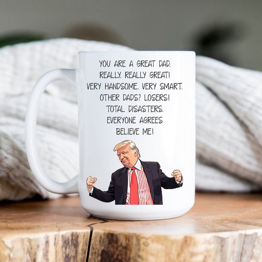 Discover Trump Dad Mug - Funny Trump Gift for Dad, Gift from Daughter, Dads Birthday Gift, Funny Dad Coffee Cup