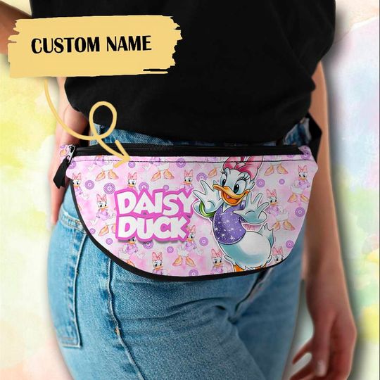 Discover Personalize Female Duck Fanny Pack, Custom Name Fanny Bag