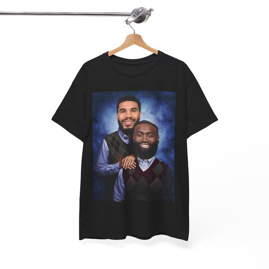 Discover Jayson Tatum and Jaylen Brown "Step Brothers" Portrait T-Shirt