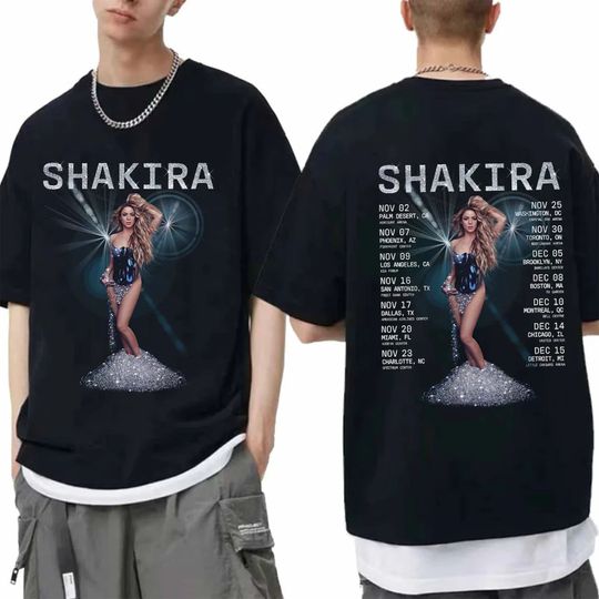 Discover Shakira 2024 Concert Shirt - Official Fan Apparel