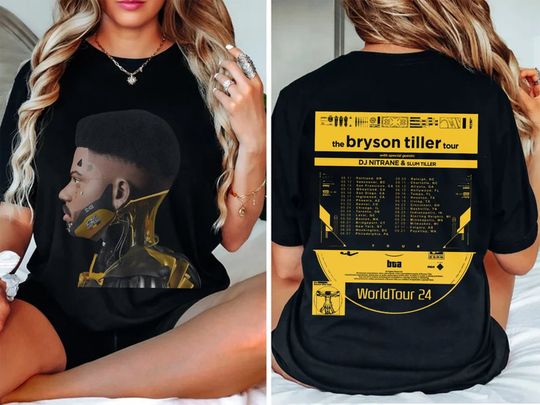 Discover Bryson Tiller Concert Shirt for 2024 Tour Fans