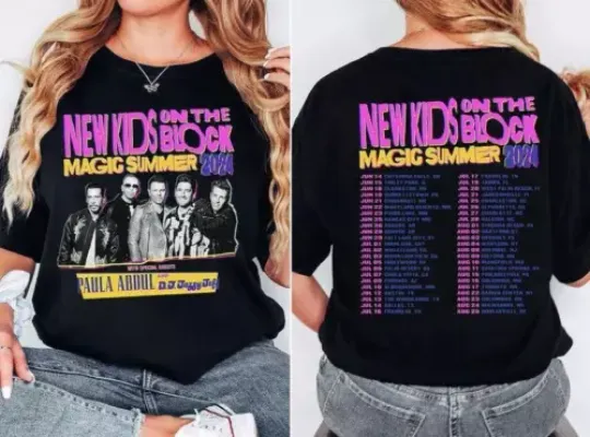 Discover NK on The Block The Magic Summer Tour 2024 Shirt  NK on The Block Fa