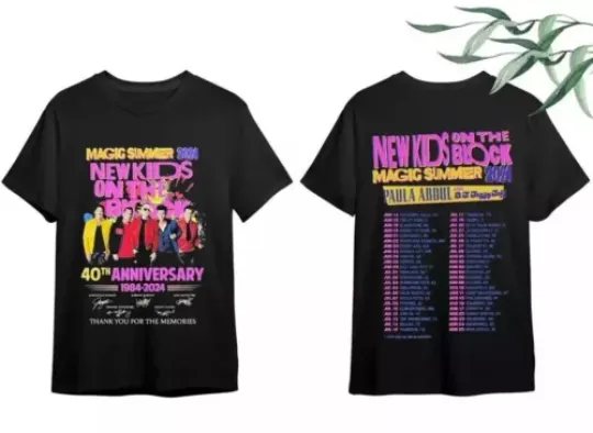 Discover NK on The Block The Magic Summer Tour 2024 Shirt, NK on The Block