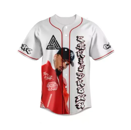 Discover Chris Brown Forever Customized Baseball Jersey Chris Brown Shirt All Sizes S To