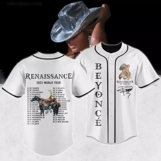 Discover Beyonce Renaissance 2023 New Album Concert Music Printed Baseball Jersey (AOP)