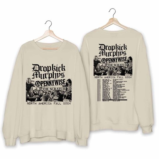 Discover Dropkick Murphys - Fall 2024 North American Tour Double Sided Sweatshirt