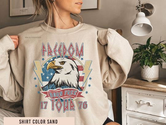 Discover Patriotic Eagle Sweatshirt, July 4th Sweatshirt, 4th of July Shirts