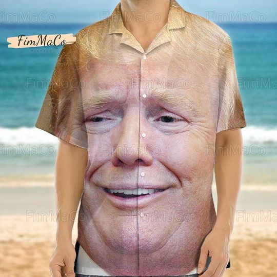 Discover Donald Trump Hawaiian Shirt, Fourth Of July Button Shirt, Independence Day Gift