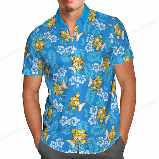 Discover Summer Hawaiian Shirts Fish Printed Shirt
