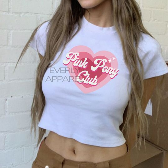 Discover Chappell Roan Baby Tee Pink Pony Club Shirt Midwest Princess Album