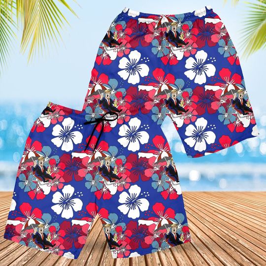 Discover Trump 2024 Hawaiian Shorts Re-Elect MAGA Vacation