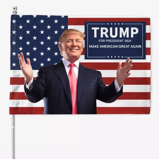 Discover USA Trump For President 2024 House Flag, Trump Flag