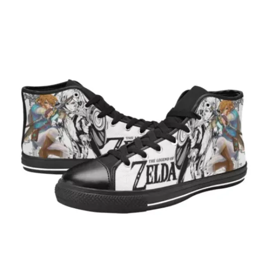 Discover The Legend of Zelda Sneakers Women High Top Canvas Shoes