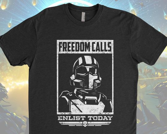 Discover Helldivers 2 Shirt, Spread Democracy Shirt, Freedom Calls Shirt