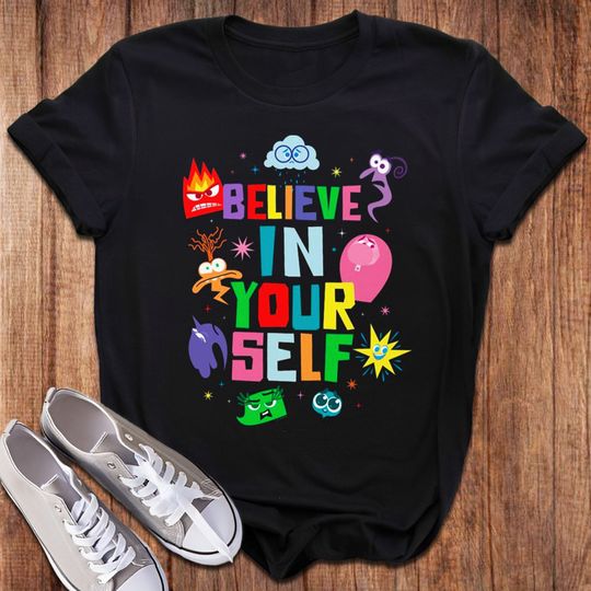 Discover Emotions Believe In Yourself T-shirt, Funny Inside Movie Birthday Shirt