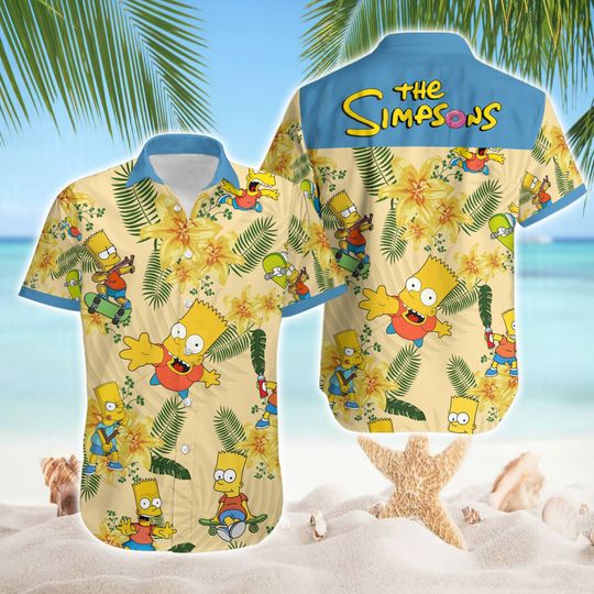 Discover The Simpsons Hawaii Shirt, Simpsons Hawaiian Shirt, Summer Hawaiian Shirt