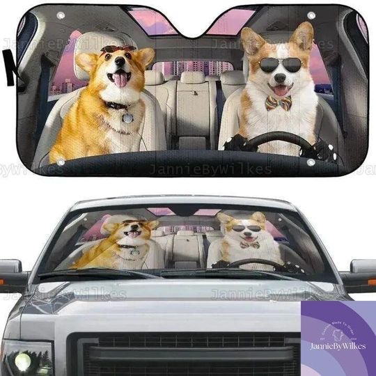 Discover Welsh Corgi Car Sunshade
