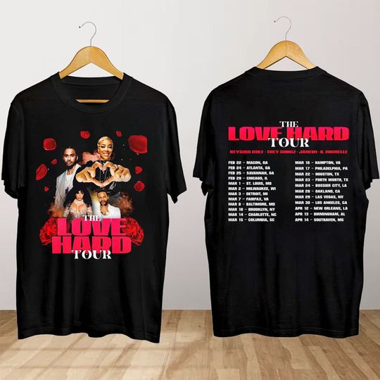 Discover Keyshia Cole The Love Hard Tour 2024 T-Shirt, Vintage Cole Gift