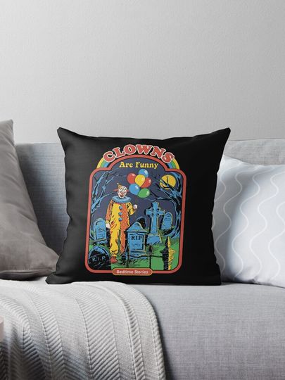 Discover Clowns are Funny Pillow