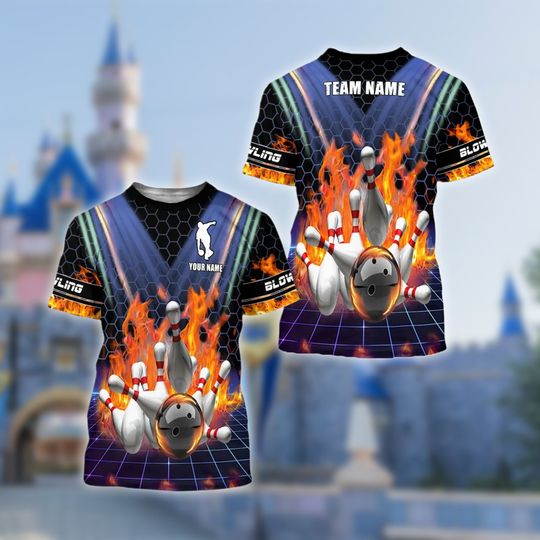 Discover Personalized Name Bowling 3D Shirts, Costume Name Bowling 3D T-shirt